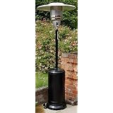 Gasmaster® Gas Patio Heater - FREE Regulator & Hose, Wheel kit - Cover and ground anchors* - Black powder coated finish*