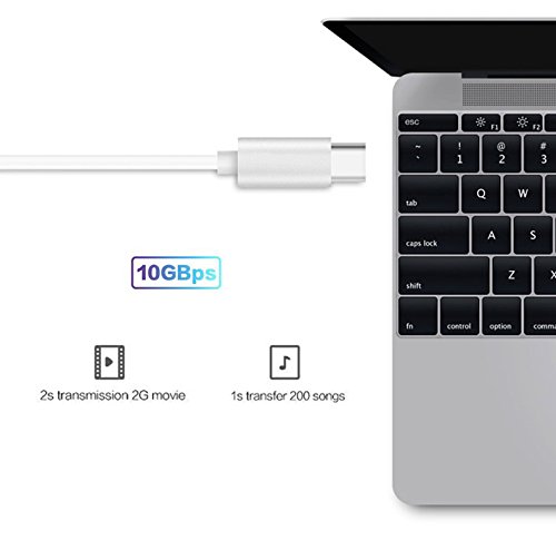 ABCTen USB3.1 Typ C Multiport Konverter zu 3-Port USB 3.0 mit Ladegerät-Adapter Hub Für Apple MacBook 12 „/ Neues MacBook Pro 13“ / ChromeBook Pixel - 5