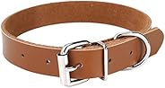 Pets Empire PU Leather Dog Pet Collar, Waterproof- Adjustable for Small Cats and Puppy Dog - 1 Piece Color May