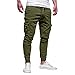 Produktbild Herren Jeans, LANSKIRT Herren Hose - Slim fit - Herren Jogging Hose Jogger Streetwear Sporthose (M,  Armeegrün)