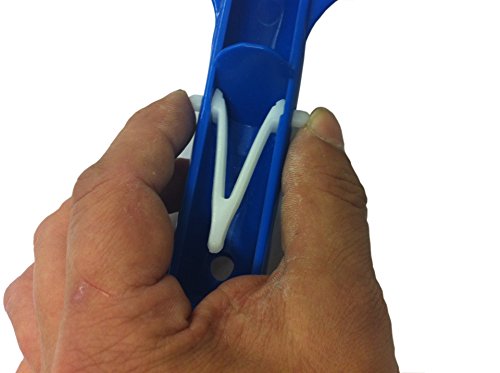 Steinbach Poolreinigung Beckenbürste kurz, für Teleskopstange, Blau, 25 cm - 3