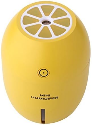 NingTeng Form Lemon Cartoon Portable Mini USB Air Humidifier LED Light Air Purification of the Night aroma diffuser/Essential Oil Aromatherapy Cool Mist Diffuser Humidifier (Yellow)