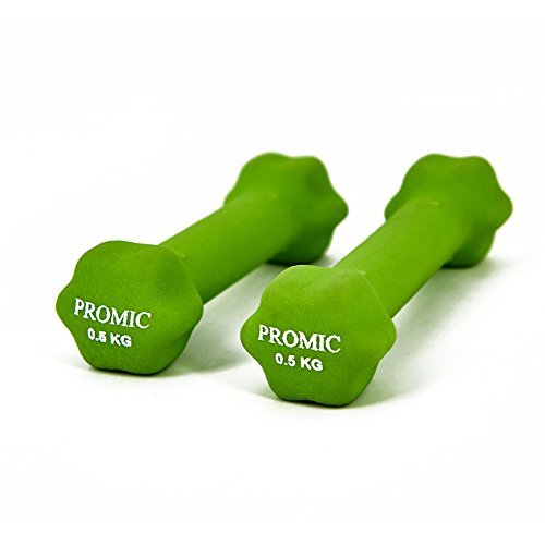 PROMIC 0.5kg – 10kg Neopren beschichtet Hantel Gewichte Fitness Zuhause Gymnastik Übung (Lieferumfang: in einem Paar) - 3
