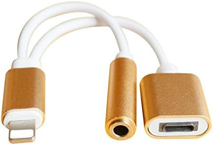 Antifire 2 in1 Lightning to 3.5mm Headphone Audio Adapter Charge Cable for Apple iPhone 7/7plus
