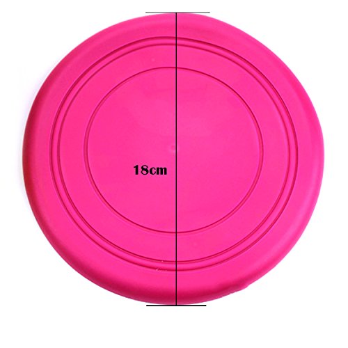 4ST Weiches Silikon fliegende Disc Frisbee Hund Outdoor Trainings Fetch Toy - 5