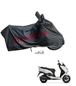 RiderShine 100% Waterproof Scooty/Bike Body Cover Black for Suzuki Burgman 125 Black