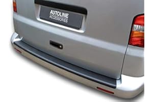 AUTOLINE ACCESSORIES Rear Bumper Protector Black To Fit T5 Transporter (2003-15)