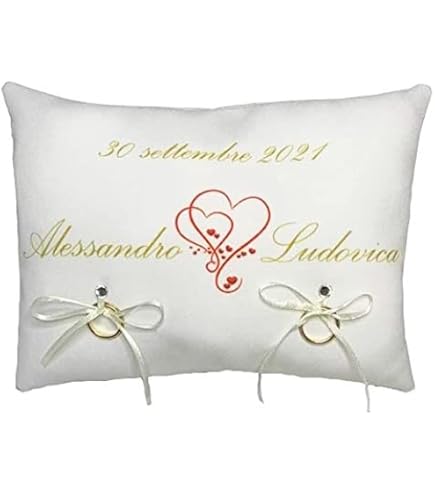 Cuscino Porta Anelli Matrimonio - Conchiglie E Perle Naturali, Stile Mediterraneo 11x11 Cm - Foto 12