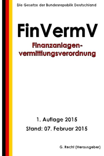 Finanzanlagenvermittlungsverordnung - FinVermV