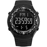 Blisfille Armbanduhr Männer Outdoor Wasserdicht Herrenuhr Nightlight Multifunktional Schwarz Outdoor Sportuhr Armbanduhr Automatikuhr