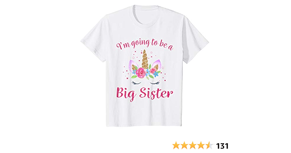 Youth Big Sister Unicorn Shirt I'm 