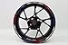 Produktbild Felgenrandaufkleber 710015 Rim Stripes - Moto Racing Red Blue - komplett Set - für 16 Zoll, 17 Zoll und 18 Zoll (9 mm Breite Felgenstreifen) - für 2 Motorrad-/ oder 4 Autofelgen