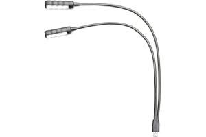 Adam Hall Stands SLED2ULTRAUSB LED - Schwanenhalsleuchte mit USB-Anschluss, 3 Helligkeitsstufen einstellbar, schwarz