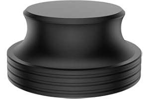 Tertullus Record Weight Stabilizer 14oz Aluminum LP Turntable Clamp Weight Height Disc Stabilizer for HiFi Turntable Vinyl Disc LP Record Player Black