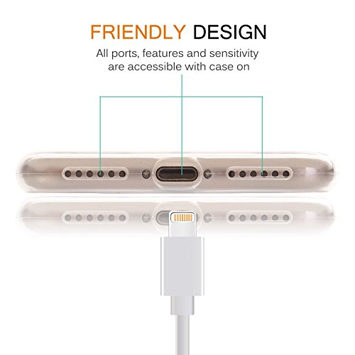 iPhone 7 Case, LUOLNH [New Creative Design] Flexible Soft TPU Silicone Gel Soft Clear Phone Case Cover for iPhone 7 4.7 inch,( 2 Giraffe)