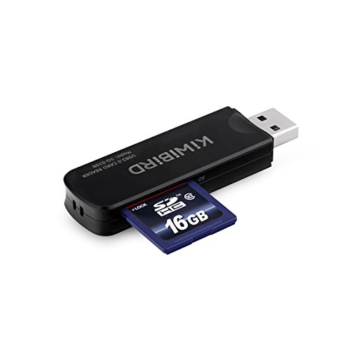 [Neuerscheinung] KiWiBiRD® USB 3.0 (3.1 Gen 1) Super-Speed Kartenleser 8-in-1 für SDXC, SD, MMC, RS-MMC, SDHC, Micro SD, Micro SDXC, Micro SDHC Karten [Unterstützt UHS-I Karten] – Schwarz - 3