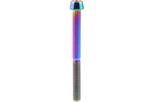 Yaruijia - Bullone in titanio per bicicletta DIN912 M5x9 15 16 18 20 25 30 35 40 45 50 55 60 mm testa conica esagonale viti passo 0,8 mm (M5x50mm, arcobaleno)