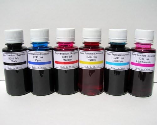 6x100ml Bulk Ink Refills alternative to Epson Printers and CISS Systems