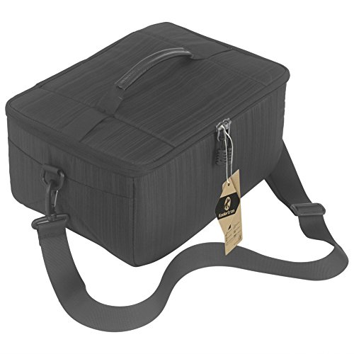 Koolertron Sac Bandouliere   tanche Housse de Protection Insert pour DSLR Appareil Photo Reflex Cam  ra Cannon Nikon Sony etc   Noir 