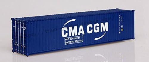 HO Scale Model Train Accessories 40 Feet Container 1: 87 Train Model Parts Architectural Building Kits For Train Layout 2pcs (CMA CGM)