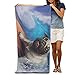 Produktbild Gebrb Duschtücher/Badetücher,Strandtücher, Surfing Pug Dog Puppy Life Novelty Polyester Camping Bath Sheets Large Towel for Beach Blanket Cover Tent Floor Yoga Mat 31.5" X 51.2",Soft Quick Dry