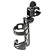 Produktbild Qeedo Universal Getränke-Halter Quick Cup-Holder Becher-Halter für Kinderwagen, Fahrradanhänger, Campingstuhl, Schwarz
