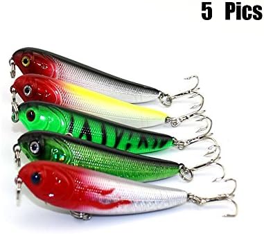 MARTIANS Bass Fishing Lure Pencil Popper Topwater Hard Baits