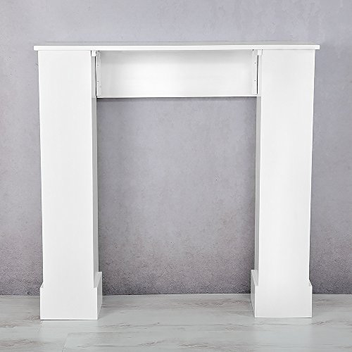 Edle Kaminumrandung / Kaminkonsole im Landhaus Stil in Weiß - 7