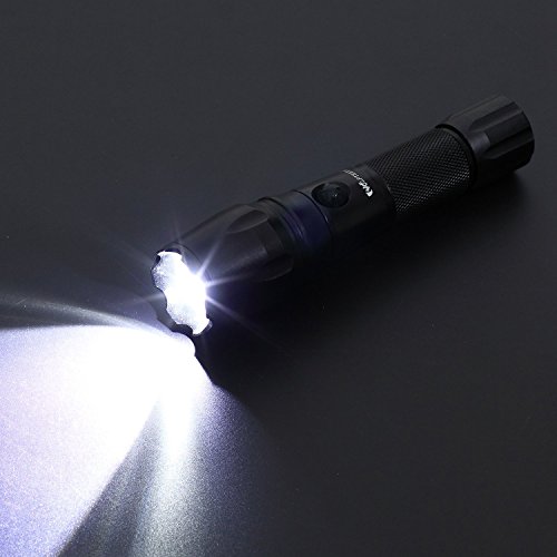 WOLFTEETH CREE XML-T6 LED Taschenlampe 4007EU Powerful, Akku, USB-Kabel, fünf Leuchtvarianten , Taschenlampe super leistungsfähige und Zoomable einstellbarer Intensität Strahl - 6