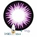 Produktbild Matlens – GEOLICA Farbige Kontaktlinsen ohne Stärke lila violet GEO Extra Bella Big eyes WBS-201 circle lens 2 Linsen 1 Kontaktlinsenbehälter 1 Pflegemittel 50ml