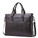 Produktbild Mens Leather Fashion Schulter Satchel Messenger Laptop Tasche Aktentasche Kaffee