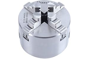 KATSU TOOLS Mandrin à Centrage Automatique à 4 Mâchoires, 80mm Précision Professionnel pour Tour à Métaux Outil de Perçage CNC Accessoire pour Ingénierie Meulage Fraisage Machines à Bois