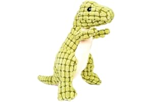 Hundpur Plüschtier Dino Grün - Kuscheltier für Hunde - mit Quietscher - Hundespielzeug - Langlebig & Reißfest - für alle Rassen & Größen