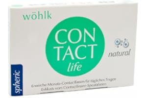 Wöhlk Kontaktlinsen Contact Life - 6er Box (-6,5 / 8,9)