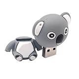 Pequeño estilo y de moda. MagiDeal USB Pendrive Memoria Flash Unidad Stick Forma de Koala Compatible con PC - Gris-32gb