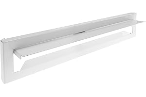 PrimeMatik - Bocacartas Correo para Puertas y Vallas en Acero Blanco 364 x 71 mm