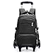 Produktbild XHHWZB Rolling Rucksack auf Rädern High-Capacity Schultasche Rucksäcke für Studenten Klettern Treppen (Farbe : SCHWARZ)