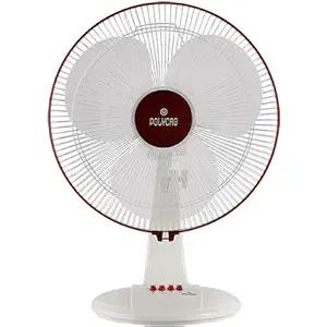 Polycab Unicorn 400mm Table Fan(White Maroon)