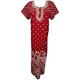 Indiatrendzs Cotton Nighty Printed Summer Nightwear Nightgowns For Women