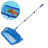 Limpieza de amplio rango: el skimmer de la piscina se expande a 4 pies cuando está completamente estirado. La bolsa profunda le permite limpiar sin preocuparse por vaciarla. Esta red de hojas es muy útil para la limpieza rápida de piscinas y spas.