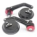 Magideal 1Pair Aluminum Motorcycle Rearview Mirrors Round Handle Bar End 7/8" Red RS.1080.00