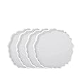XENGUAN Resin Coaster Molds, 4-Pack Irregular Wave Shape Silicone Coaster Moulds Agate Coaster Epoxy Resin Casting Molds for Agate Slice Coasters, Craft DIY Making Resin Geode, Home Decoration (#1)