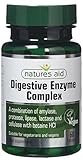 Natures Aid Digestive Enzyme Complex with Betaine Hydrochloride 60 Tablets (Digestive Supplement, with Amylase, Protease, Lipase, Lactase and Cellulase, Vegan Society Approved, Made in the UK)