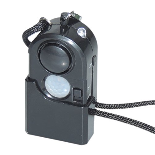 Preisvergleich Produktbild Travel Guard Tragbares PIR Bewegungsmelder Persönlichen Panik Vergewaltigung Angriff Sicherheit Alarmanlage - Intrusion Detection für Zuhause und unterwegs - Kostenloser Versand alle Großbritannien (ohne Channel Islands)