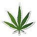Produktbild 2 x 15cm/150mm Cannabis Fenster kleben Aufkleber Auto Van Wohnmobil Glas #6262