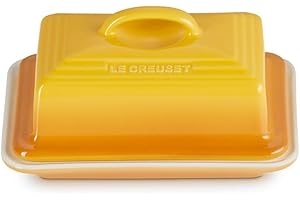 Le Creuset Bandeja para mantequilla de cerámica de gres, 17 cm, Nectar, 70837176720000