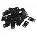 Produktbild sourcing map Schnallen für Riemen 30 Teile Black Plastic Seitliche 2.5cm Breit de