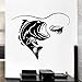 Produktbild guijiumai Angeln Aufkleber Vinyl Abnehmbare Wandaufkleber Fisch Aufkleber Poster Wandbild Home Art Home Decoration weiß 84x108 cm