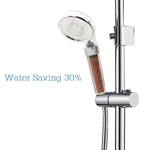 Dusche Kopf, Bukm Duschkopf Ionic Filter hohen Druck Wasser sparen Handbrause Filtration Sprinkler Sprayer Handheld Duschkopf für Wellnessbrause Home Badezimmer Hotel - 4