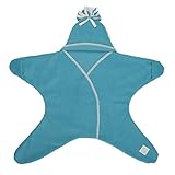 Tuppence and Crumble Star Baby Wrap Turquoise Size Medium